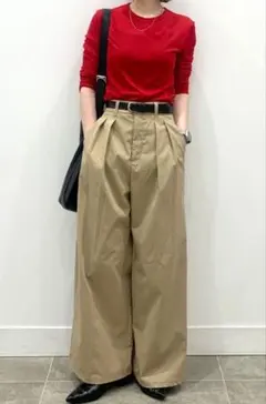 ワイドチノパンツ　GU
