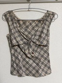 BURBERRY BLUE LABEL ボートネック キャミソール ノバチェック - メルカリ