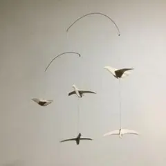 이동식 목제 수제 새 5마리
