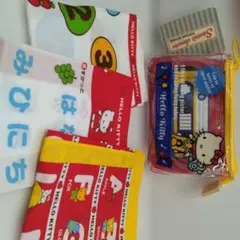 かわいい〜ハローキティ ハンカセット！ポーチはつきません。のサムネイル