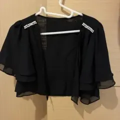 シフォン　ボレロ　半袖　 Mサイズ　結婚式　パーティ