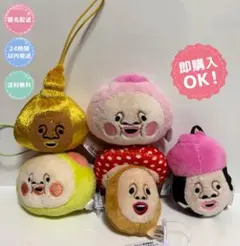 こびとづかん フェイスマスコット全5種　コンプセット ラウンドワン限定！