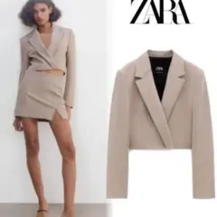 ZARA クロップド丈　ジャケットのサムネイル