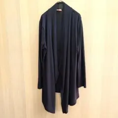 シューラルー カーディガン ロングカーディガン 薄手 羽織もの ネイビー フリー
