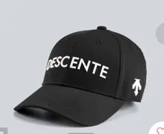 【新品未使用】DESCENTE ブラック キャップ ゴルフ