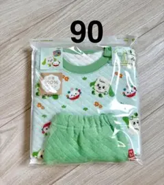新品未開封★いないいないばあユニクロキルトパジャマ　肌面綿100%ワンワンぽぅぽ