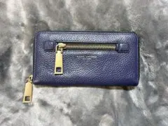MARC JACOBS ラウンドファスナー長財布 ネイビーのサムネイル