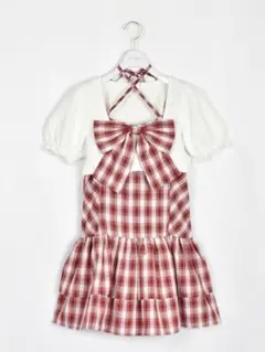 evelyn リボンカーデセット ワンピース レッド | Mercari