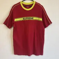 最安値✨Chest Stripe Logo S/S Top Mサイズ　レッド