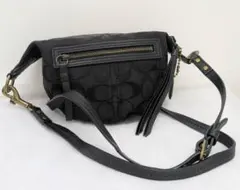 COACH コーチ ショルダーバッグ ポシェット 10840 サコッシュ 黒