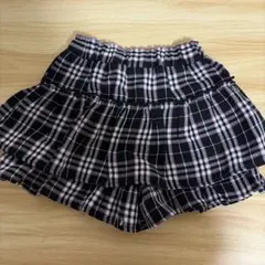 チェック柄　キュロットパンツ　120サイズ