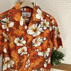 デッドストック　70s 80s ヒロハッティ　アロハシャツ　USA製　ハワイ製