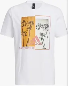 adidas ツリーフォト 半袖Tシャツ ホワイト
