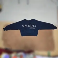 クロップド丈 スウェット