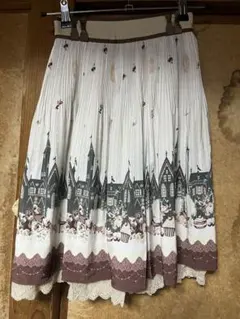axes femme メルヘン柄プリーツスカートのサムネイル