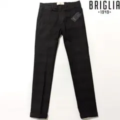 新品 BRIGLIA 1949 イタリア製 コットン チノパン テーパード 青緑