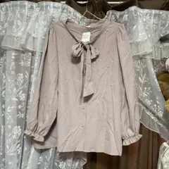 大きいサイズ＊4L リボンつきブラウス