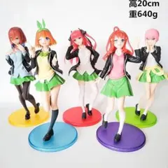五等分の花嫁 フィギュア 5体セット中野一花、中野二乃中野三玖中野四葉中野五月