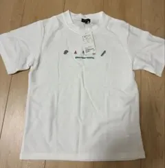 ユナイテッドアロウズ　グリーンレーベル　刺繍入りTシャツ　綿100