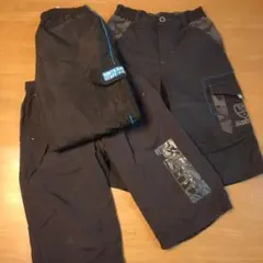 古着　訳アリ子供服　ズボン3点セット　130