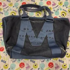 マークジェイコブス　デニム　トートバッグ　ネイビー　ブルー