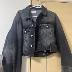 2.3度着用の美品！AZUL DENIM イレヘムカットデニムジャケット