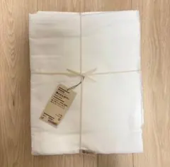 無印良品　綿高密度織　掛ふとんカバー　ダブル　D オフ白