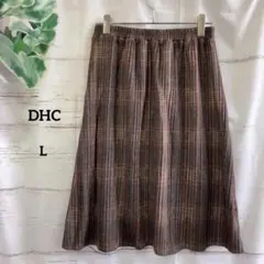ディーエイチシー DHC　ピンタックスカート　チェック　Ｌ　ウエストゴムのサムネイル