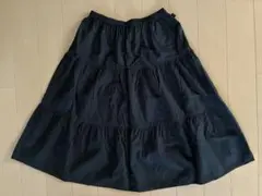 agnès b. ENFANT ブラック フレアスカート 12