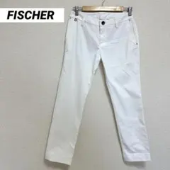 FISCHER　レディースゴルフウェア　ロングパンツ　ホワイト　S