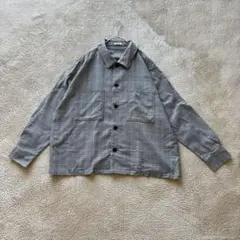 【美品】ディアフルdearful チェック　オーバーサイズシャツ　ジャケットLL