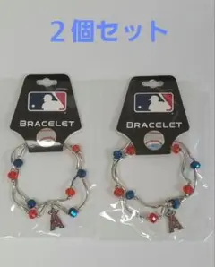 エンゼルス　ブレスレット　MLB　レディースブレスレット　２個セット