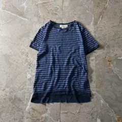 Linen 100% Striped s/sTee Archive Grunge