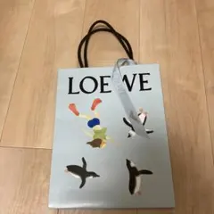 LOEWE イラスト付きショップ袋 中型