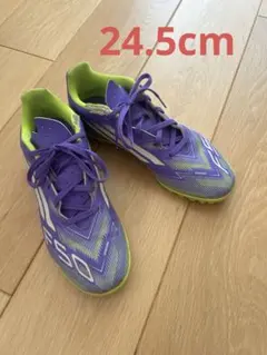 adidas F50 サッカーシューズ スパイク パープル ライム - メルカリ