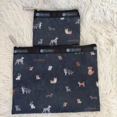 【新品未使用】バイラ4月号付録　レスポートサック　ワンコ柄ポーチセット