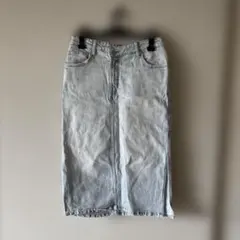 ZARA デニムタイトスカート ライトブルー