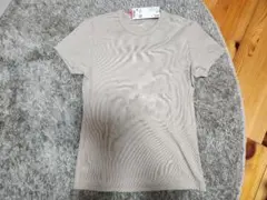 UNIQLO ユニクロ ソフトリブクルーネックt 32beige