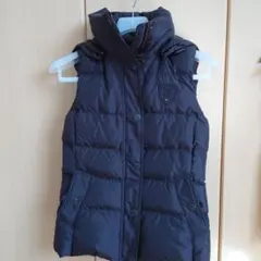 TOMMY HILFIGER ダークブラウン ダウンベスト XS