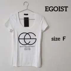 新品未使用　EGOIST　エゴイスト　レディース　Ｔシャツ　半袖　白　Ｆのサムネイル