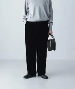 CELINEHOMME セリーヌ イタリア製 ピュアウール スラックス パンツ