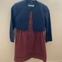 familiar チェックワンピース♡ボレロセット