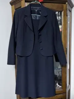 ネイビー スーツセット 半袖ドレス　ジャケットお受験・入学式卒園式など