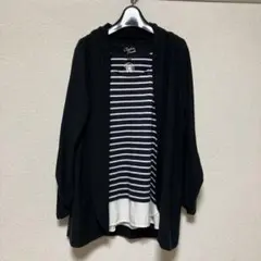 カーディガン　& ボーダータンクトップ　２点セット Ｌサイズ
