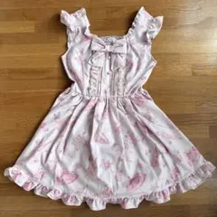 LIZLISA アンブレラ柄 ジャンスカ ジャンパースカート ワンピース