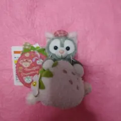ジェラトーニ　ぬいぐるみ　チャーム　ダッフィー　ハートフェルトストロベリーギフト