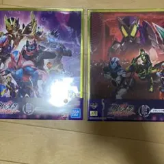 一番くじ仮面ライダーギーツwith E賞メタリック色紙　ゼロワン　リバイス