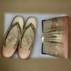 草履とバッグのセット 和装用　佐賀錦　高級仕立　結婚式　入学式　七五三　和装小物