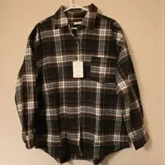 HUG.Uチェック柄 長袖シャツ新品