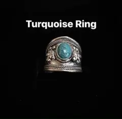 ターコイズ　リング　指輪　インディアンジュエリー　ナバホ　メンズ　バングル　男
